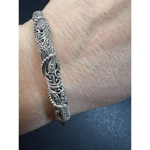 NEW Bali sterling silver dragonfly toggle bracelet - Picture 4 of 10